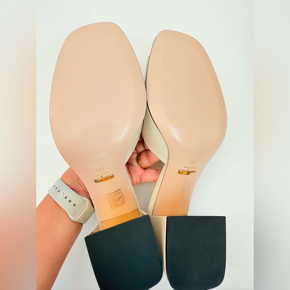 Gucci Mystic White leather Baby Horsebit block heel 70mm open toe mules EU 41.5 - Picture 6 of 10